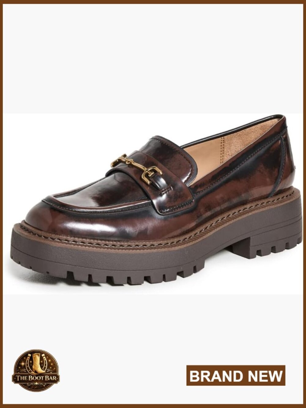 Chunky Loafer, Lug Sole, Pull-On, Vintage, Block Heel